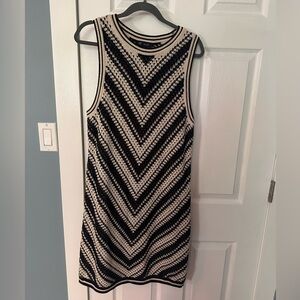 Gap knit dress with slip